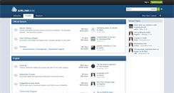 Desktop Screenshot of community.airlinesim.aero
